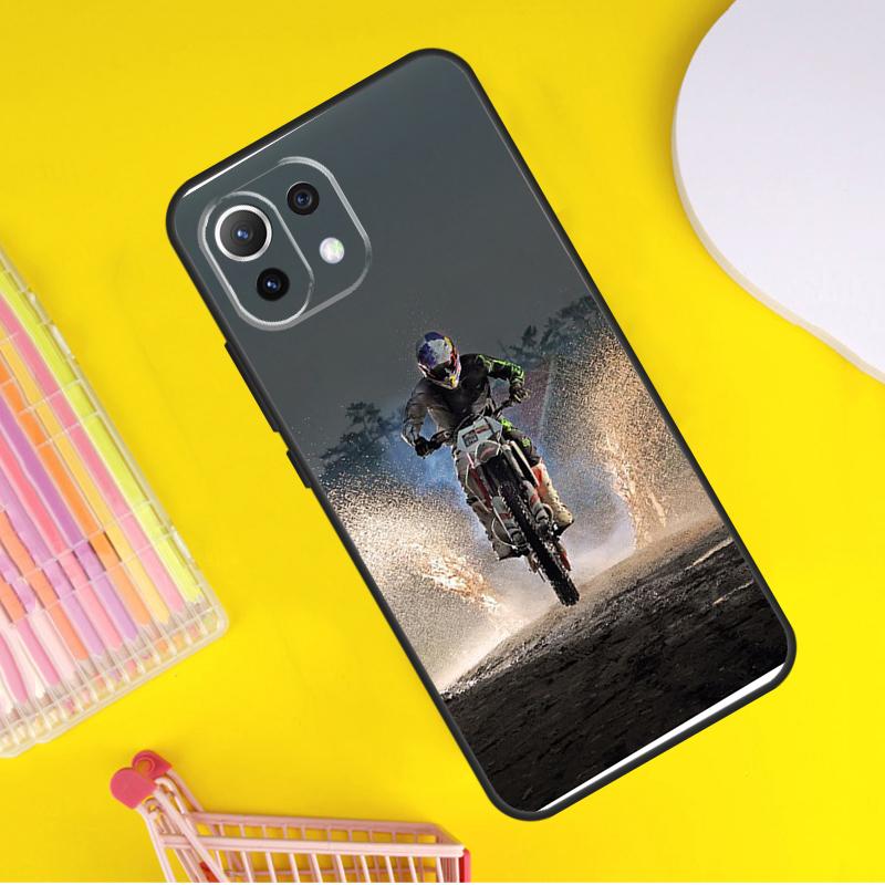 Moto Cross motorcycle sports Cover For Xiaomi 14T Pro 11T 12T 13T 13 14 Ultra POCO X7 Pro X3 X5 F3 F5 F6 M6 X6 Pro Case