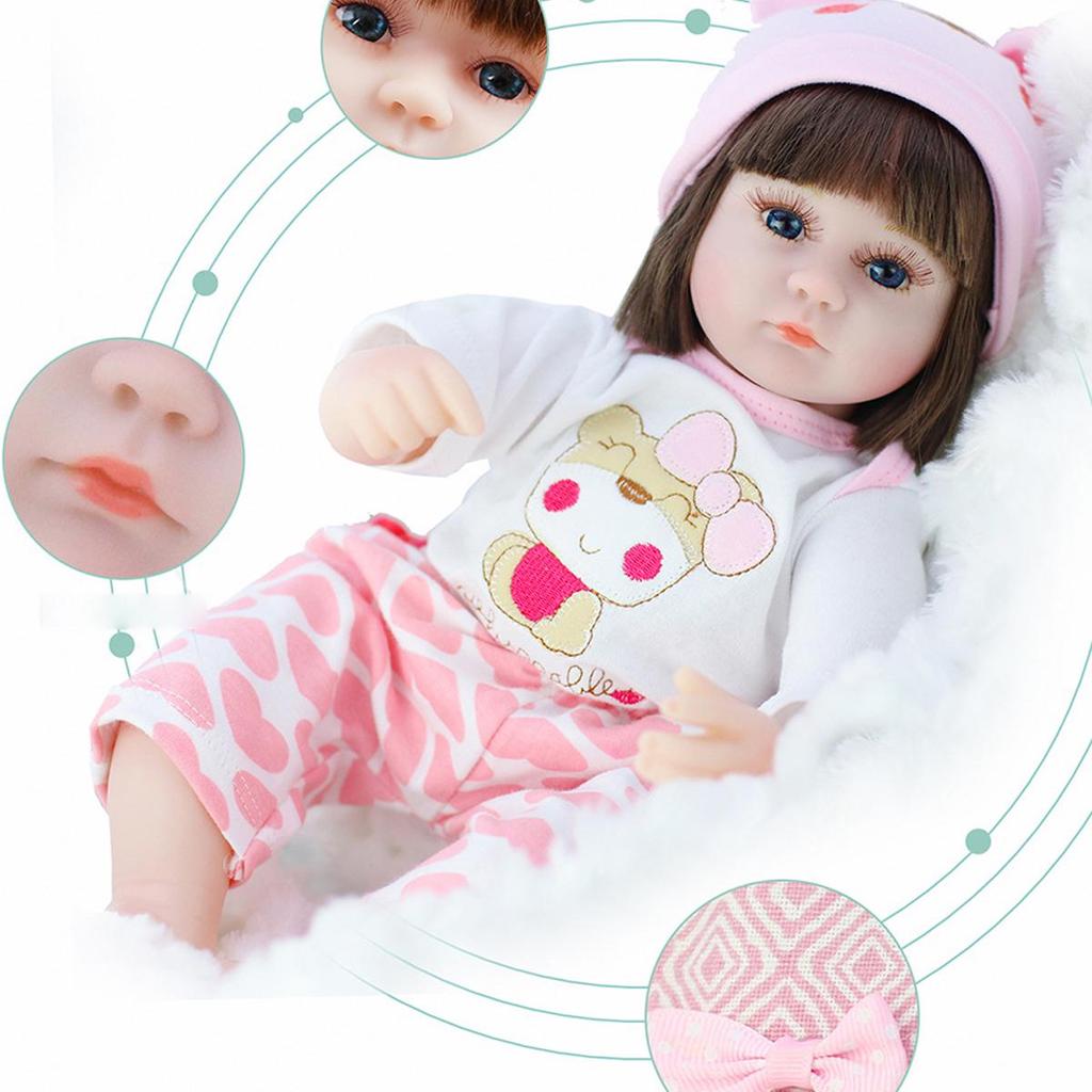 42cm Toy Full Body Silicone Water Proof Bath Toy Popular Reborn Toddler Baby Dolls Bebe Doll Reborn Lifelike Soft Touch