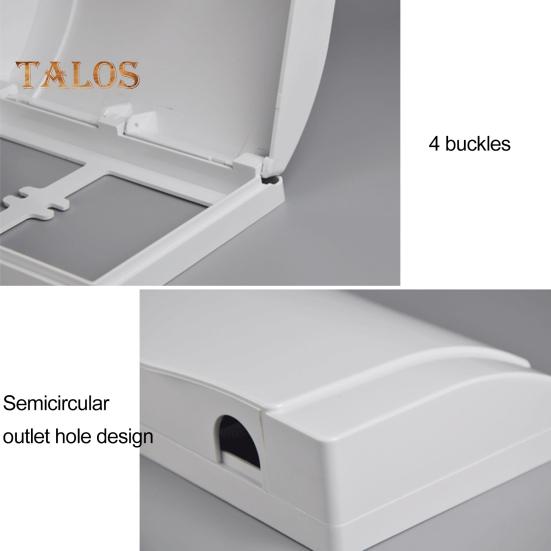 Детская защитная крышка розетки, защита от электрической вилки, водонепроницаемая, простая установка, защита от детей, двойная крышка розетки