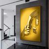 3D золотой эффект, обнимающая пара, металлическая настенная живопись, холст, принт, поцелуи, художественные постеры и принты для гостиной, домашний декор