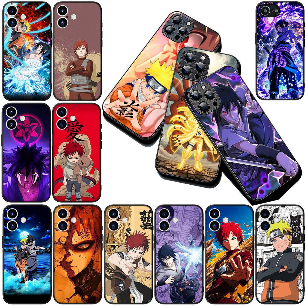 Casing for Apple iPhone 17 Pro XS Max Air 6 7 8 Plus 5 + SE 2022 SE2 16E Phone Cover Protective Case Gaara Narutos Uchiha Sasuke
