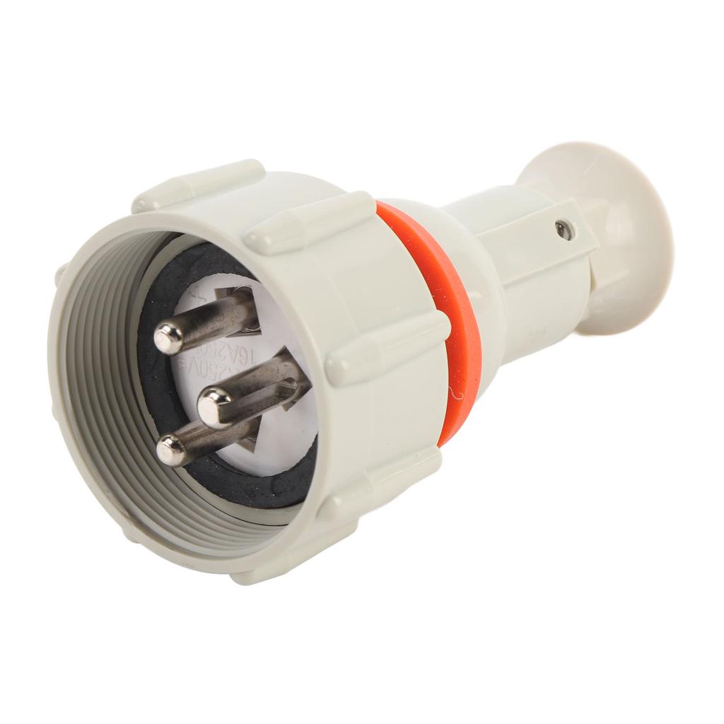 Морская вилка Нейлоновая водонепроницаемая Высокая электропроводность Повышенная безопасность 3-контактный разъем питания для лодки для палубы каюты