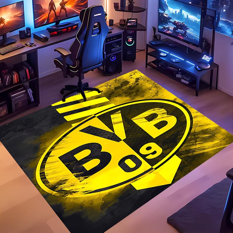 1pc Football club logo Entrance Mat, Non-Slip Mat Area Rug,Room Decor, Outdoor Decor, Kitchen Rug,Doormat - Machine Washable, Easy to Clean