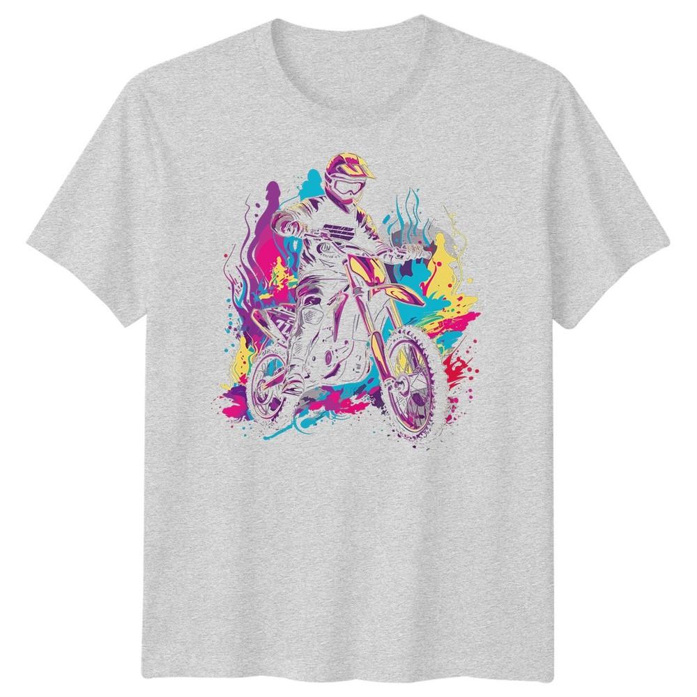 Motocross Rider Dirt Bike Sports Mens TShirt Extreme Action