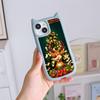 Мягкий чехол для телефона с кошачьими ушками для iPhone 16 15 14 13 12 Pro Max, устойчивый к падениям, прозрачный акриловый чехол NY36, новогодний, рождественский Санта-Клаус, рождественская елка