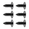 100pcs Car Door Trim 7.5mm Hole Plastic Push in Rivets Fastener Black