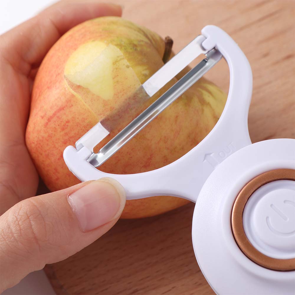 with 3 Cutter Heads Electric Vegetable Peeler Handheld Vegetable Slicer Peeling Machines  Salad