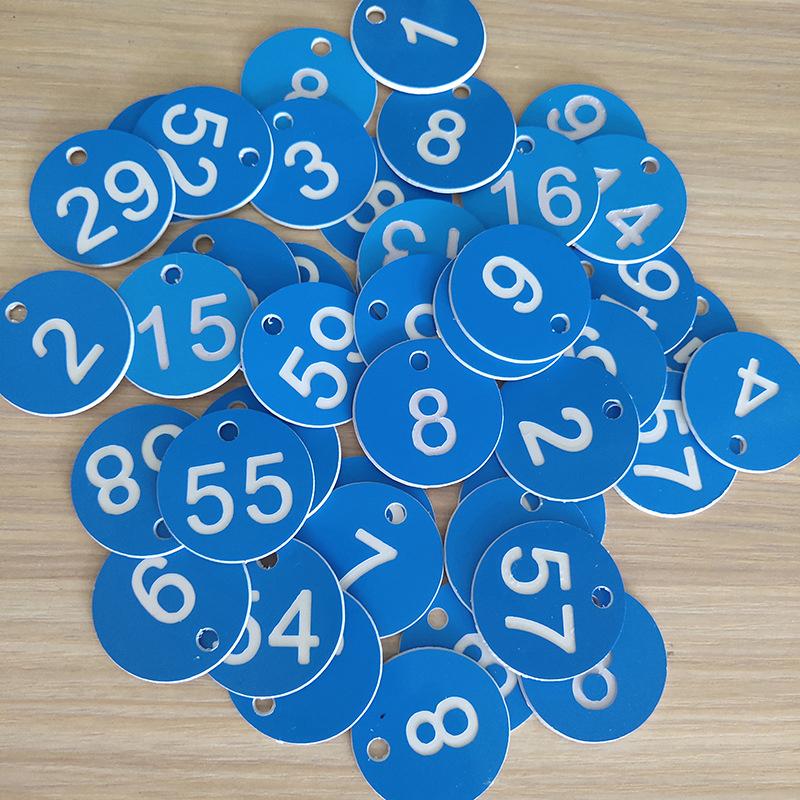 10/50/100 шт. Пронумерованная табличка Красный Пчелиный улей АБС Маточный ящик Маркировочные бирки с отверстием Аксессуар для животноводства Круглый Пчеловодческий инвентарь