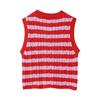 Fashion Style 2024 Summer New Women's Clothing Silm All-Matching Sleeveless Stripes Knitting Vest 6771041 050