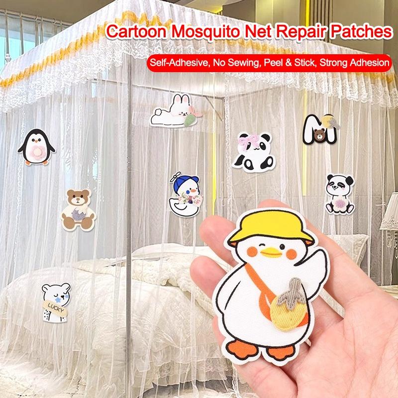 Mosquito Net Patch Stickers Self-adhesive Mesh Netting Broken Repair Sticker Cartoon Animals Adhesive Mesh Screen Stickers