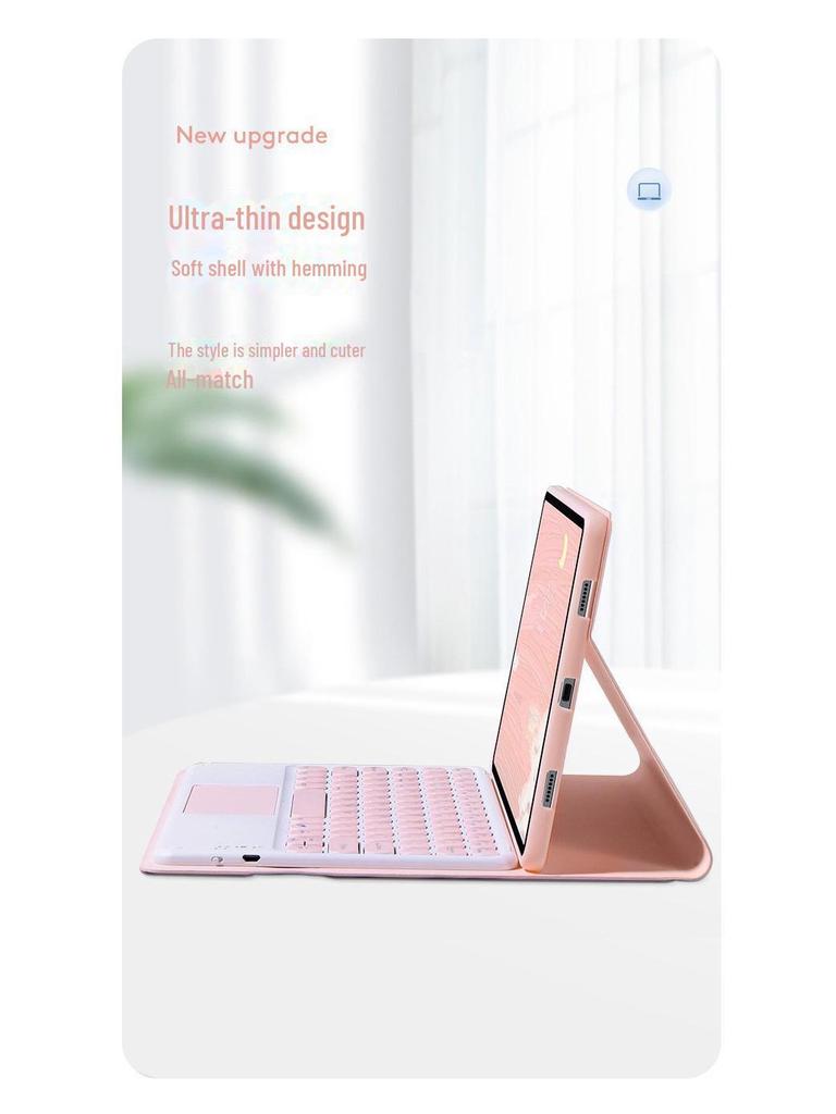 Чехол-клавиатура Bluetooth для iPad Pro 11, кожаный чехол с гнездом для стилуса — магнитный защитный чехол для планшета 10-го поколения 10.9