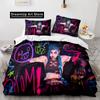 Arcane Anime Game Jinx Комплект постельного белья Комплект постельного белья Милый пододеяльник Покрывало с наволочкой Твин Одинарный Королевский размер для мальчиков Взрослых