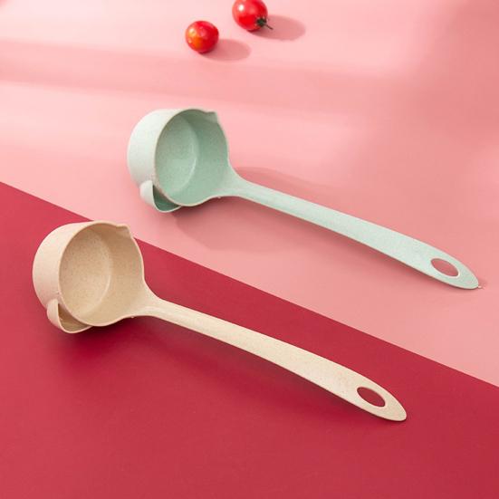 Safe with Hanging Hole Kitchen Utensils 2 Colors Hot Pot Spoon Soup Oil Filter Home Use Soup Oil Spoon