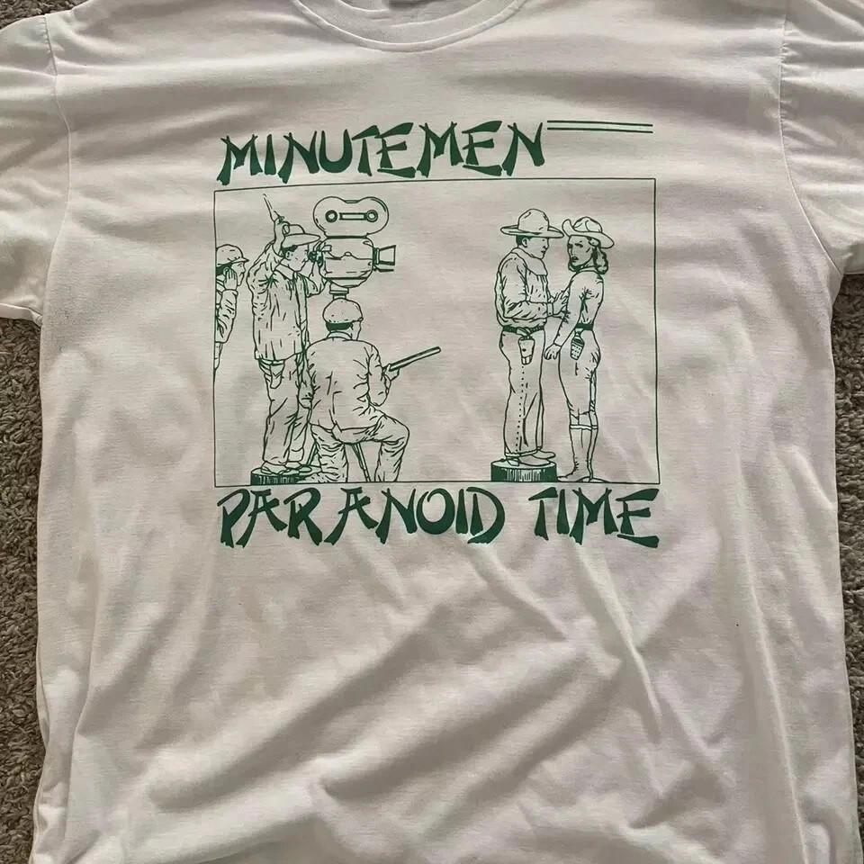 The Minutemen Band Paranoid Time White T Shirt Full Size S-5XL DM782 Unisex T-Shirt
