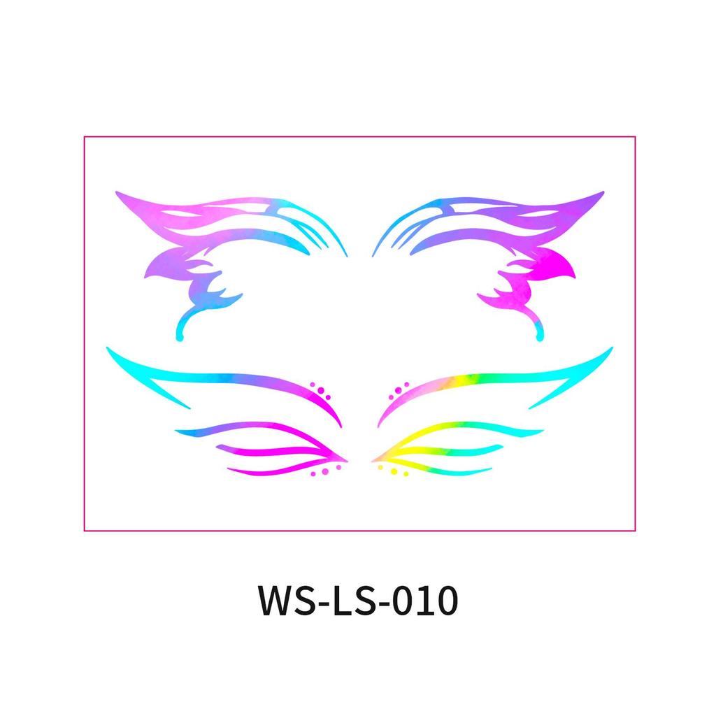 Европейско-американский трансграничный музыкальный фестиваль - Лазерные наклейки для подводки глаз - Водонепроницаемые и стойкие одноразовые татуировки