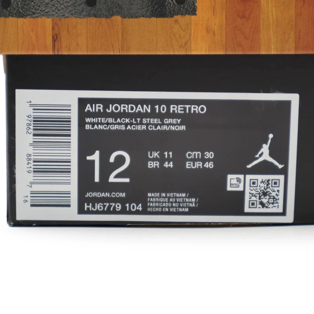HJ6779-104 Nike Air Jordan 10 OG Steel (2025) (Мужской)