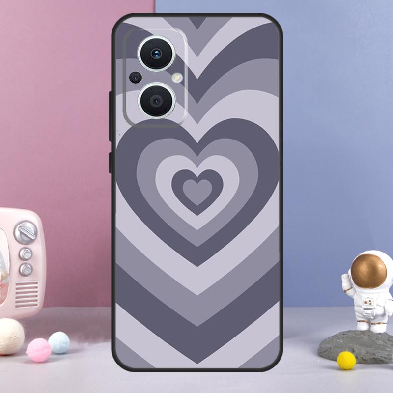Шалфейно-зеленый Кофе Любовь Сердце Латте Чехол Для OPPO Reno 12 F 11F 13F 14F 10 11 13 14 Pro 7 8 Lite OPPO Find X9 X6 X5 X8 Pro Чехол