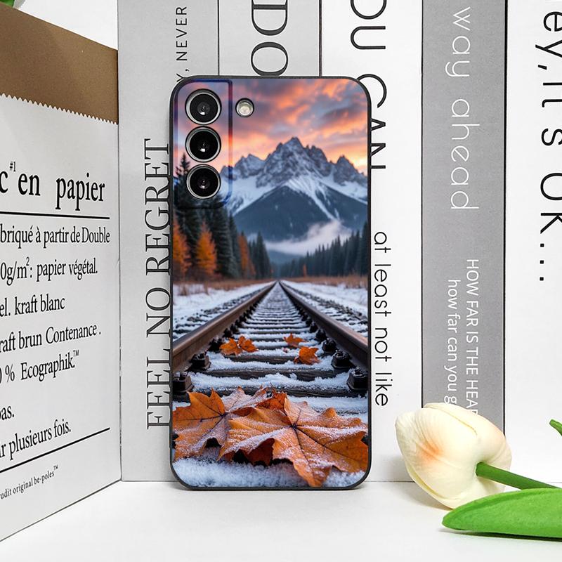 Винтажный Лесной Пейзаж Снежная Гора Пейзаж Чехол для Телефона для Google Pixel 9 A 8 A 7A 6A 7 PRO 8 9 Pro XL 4G 5G Мягкая Задняя Крышка