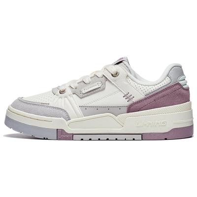 Кроссовки женские Li Ning Journey 1.5 с нескользящей подошвой, износостойкие, белые, серые, фиолетовые AGCT266-1