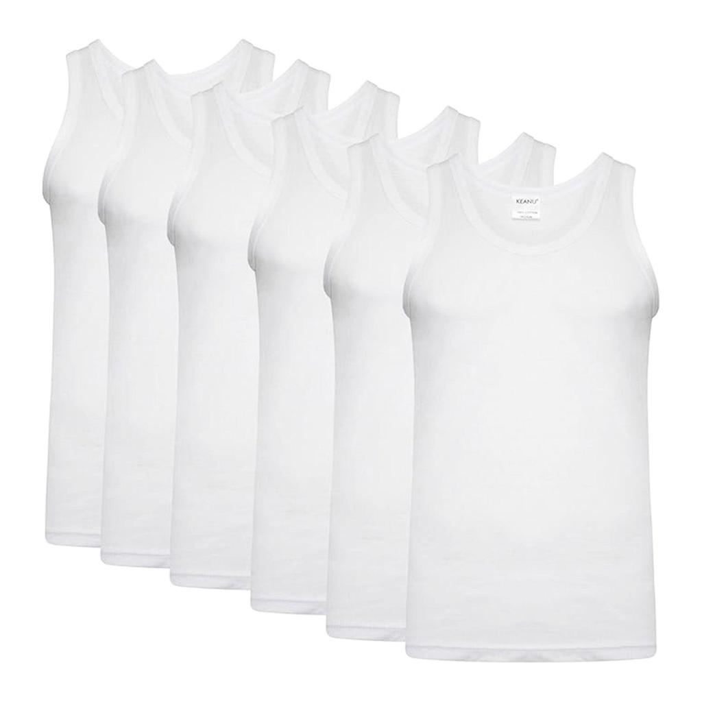 Keanu Mens Fitted Vest Top (Pack of 6)