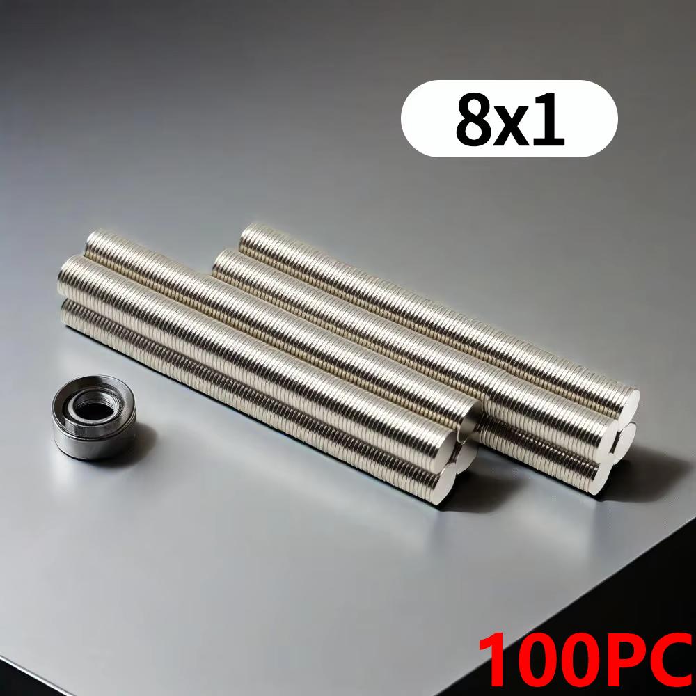 8X1MM магниты круглые для холодильника, для офисной доски, подходящие инструменты, домашнее рабочее место и т. д. 8*1