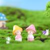 Очаровательные мультяшные фигурки грибов для декора мхового микроландшафта
