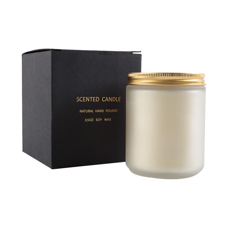 Aromatherapy Candles Bedroom Christmas Souvenir Birthday Gift Fragrance Plant Soy Wax Glass Lavender