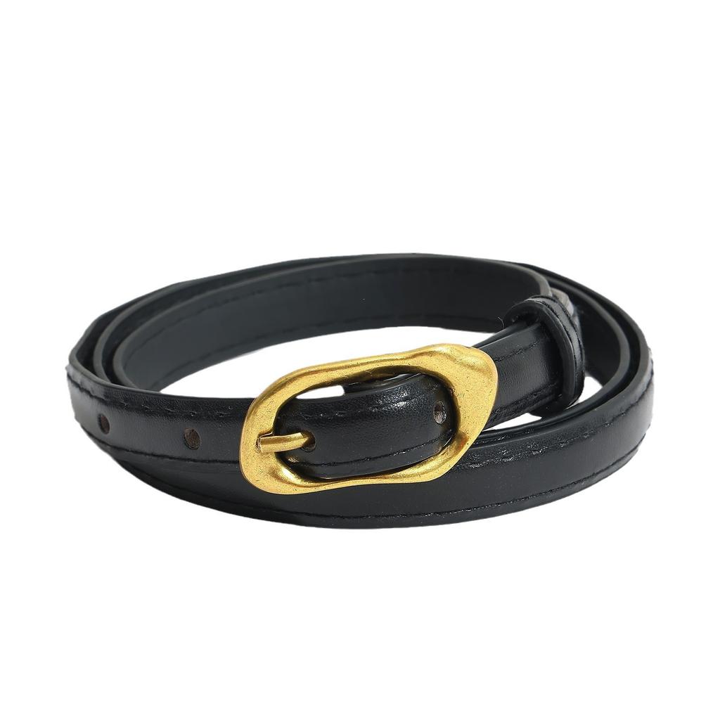 Нишевый оригинальный корейский тонкий женский ремень для костюмных брюк, модный и универсальный ремень с пряжкой-пином в стиле ретро