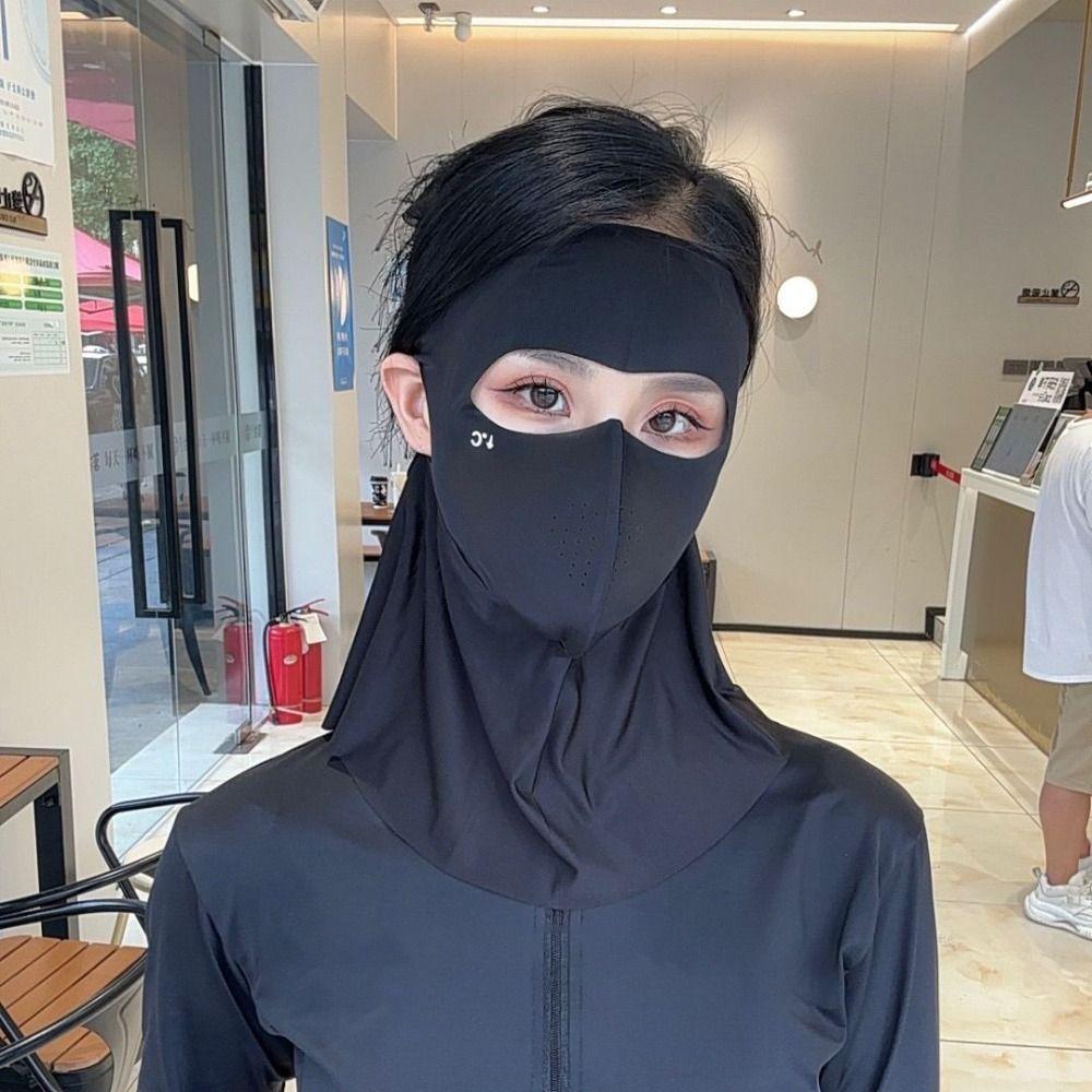 Full Face Sun Protection Mask UPF50+ Sunshade Face Mask Fashion Anti-UV Neck Scarf Summer
