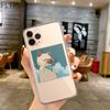 Забавный чехол для телефона с милым котом для Iphone 11 12 13 14 Pro Max Mini Xs Max X Xr Iphone Se 2020 7 8 Plus Прозрачный чехол Капа