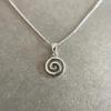 Простое спиральное ожерелье-подвеска Прочные украшения из нержавеющей стали Удобное ношение днем и ночью для любителей моды
