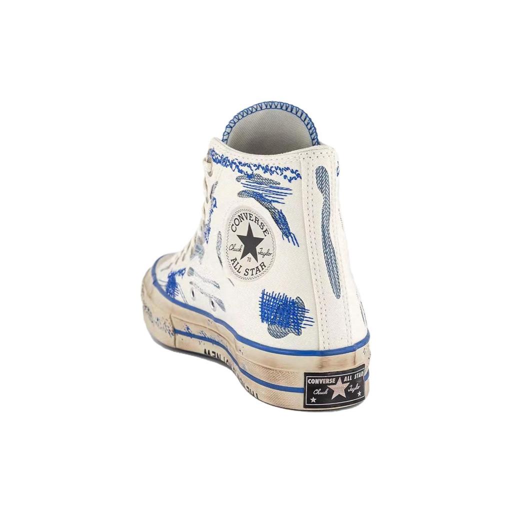 ADER ERROR x Converse Chuck 70 High Create Next: The New Is Not New - кроссовки унисекс из 2-й коллекции бело-синие Imperial-Blue A05351C