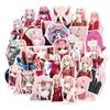 50pcs Anime Darling In the Fanxx Stickers Zero Two 02 Car Stickers For Laptop Luggage Motorcycle Suitcase Skateboard PVC Decals