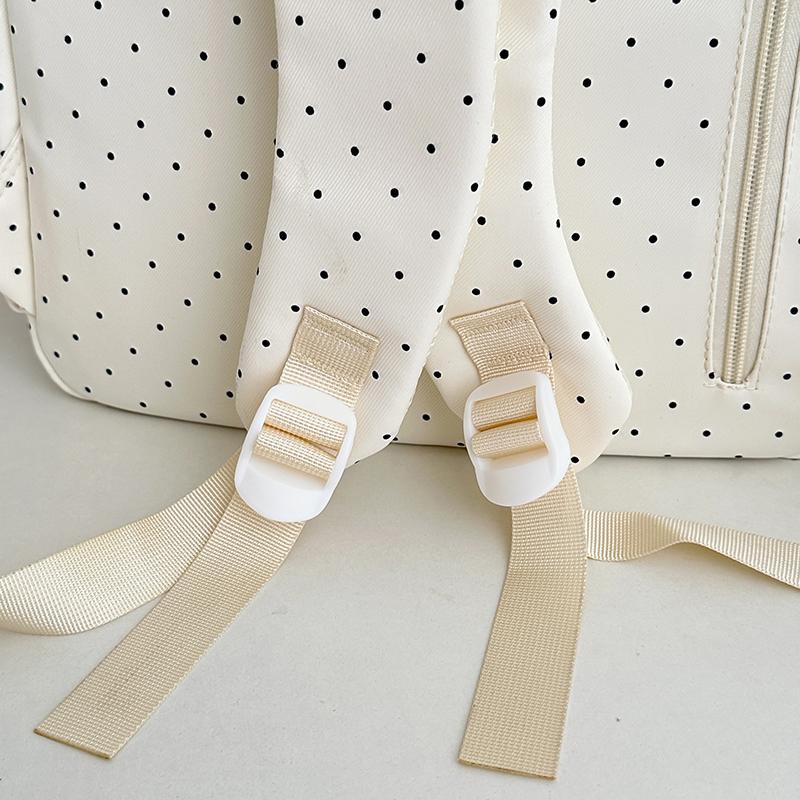 Рюкзак с принтом в горошек поло Женский рюкзак большой вместимости Студенческий школьный рюкзак