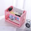 1PC PP Desktop Double Layer Storage Rack Rectangular Organizing