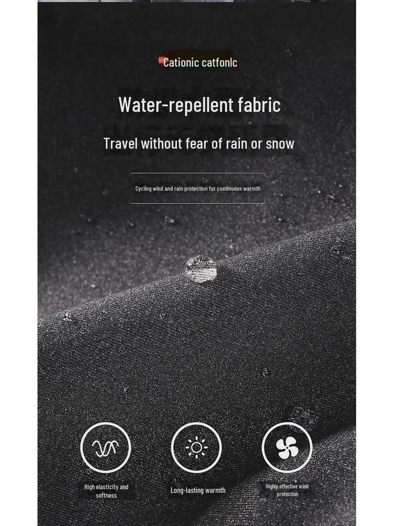 Кепка для зимних видов спорта и велоспорта: Водонепроницаемый, ветрозащитный, светоотражающий, теплый, с защитой ушей, дизайн «утконос» с немецким бархатом (Модель DMZ46)