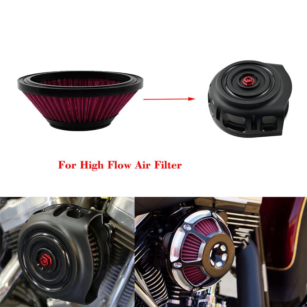 Motorcycle Air Filter Element Repalecment Intake Cleaner Grey/Red/Blue For Harley Dyna Softail Touring Sportster XL Road King