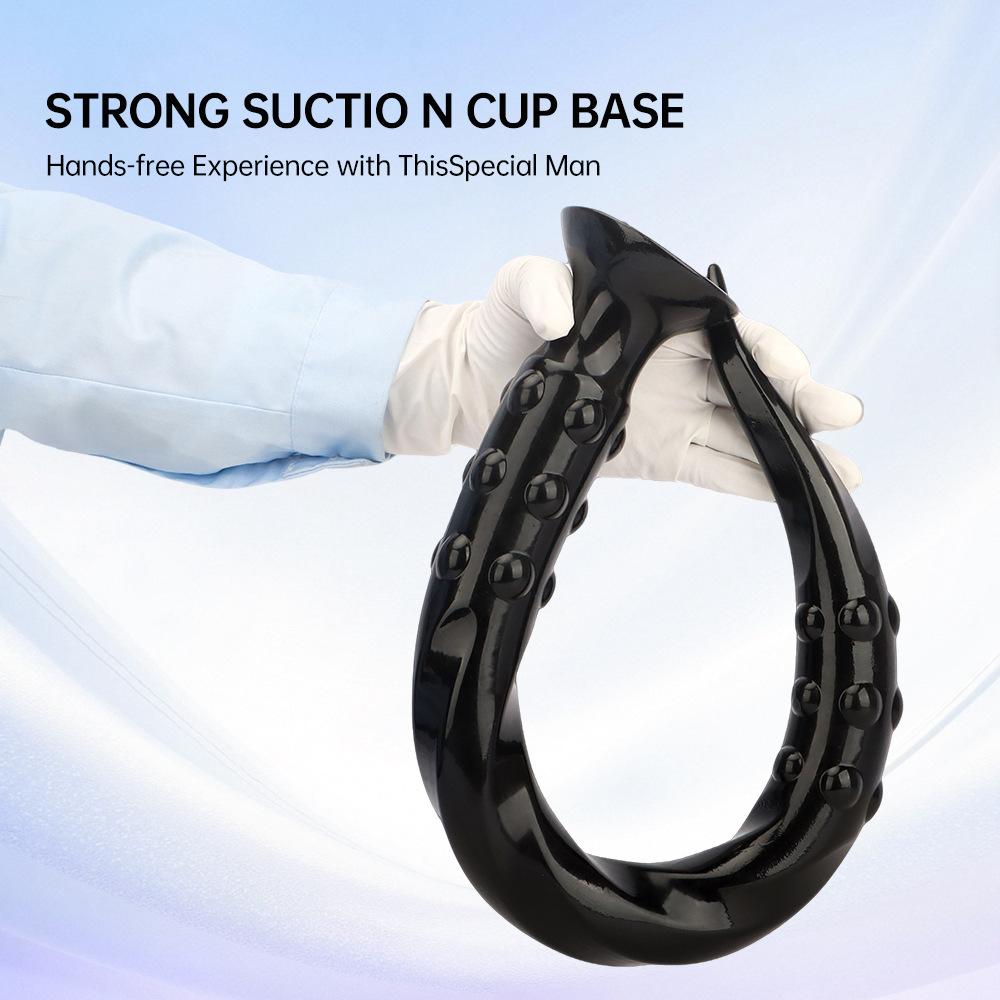 Очень длинная черная ПВХ анальная пробка анальный дилататор секс-игрушка страпон пенис реалистичный член большой член фистинг