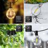 Светодиодные гирлянды G40 Globe String Lights Outdoor EU Plug, пластиковые лампочки IP65, гирлянды для балкона, гирлянды для украшения свадебной рождественской вечеринки