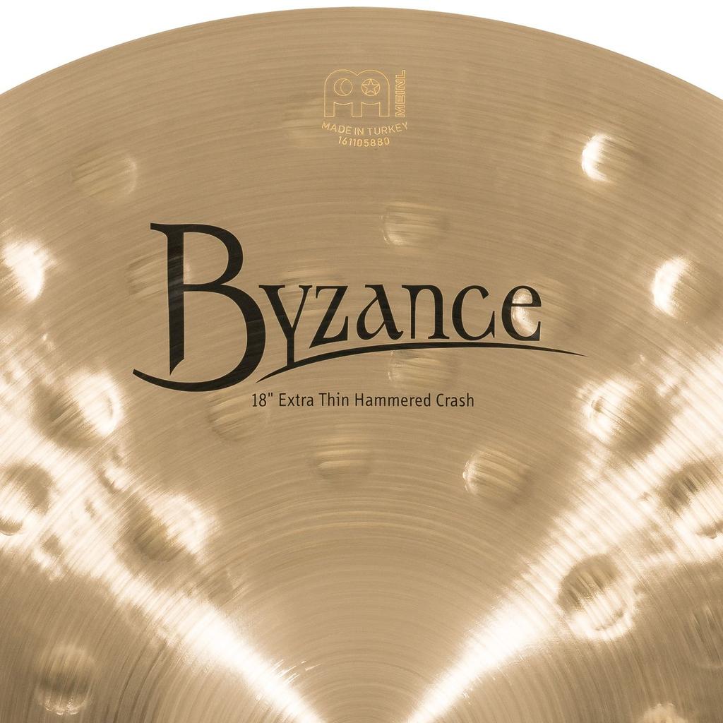 MEINL Byzance Traditional Series Crash Cymbal Extra Thin Hammerd Crashe B18ETHC 18"