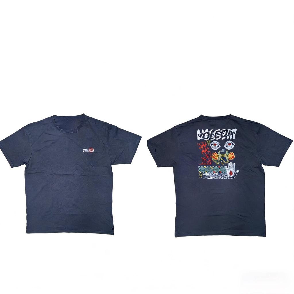 2026 Volcom Cotton Short Sleeve Tshirt Personality Niche Skateboard Function Wind All Kinds Of Classic Beauty Tide Surfing