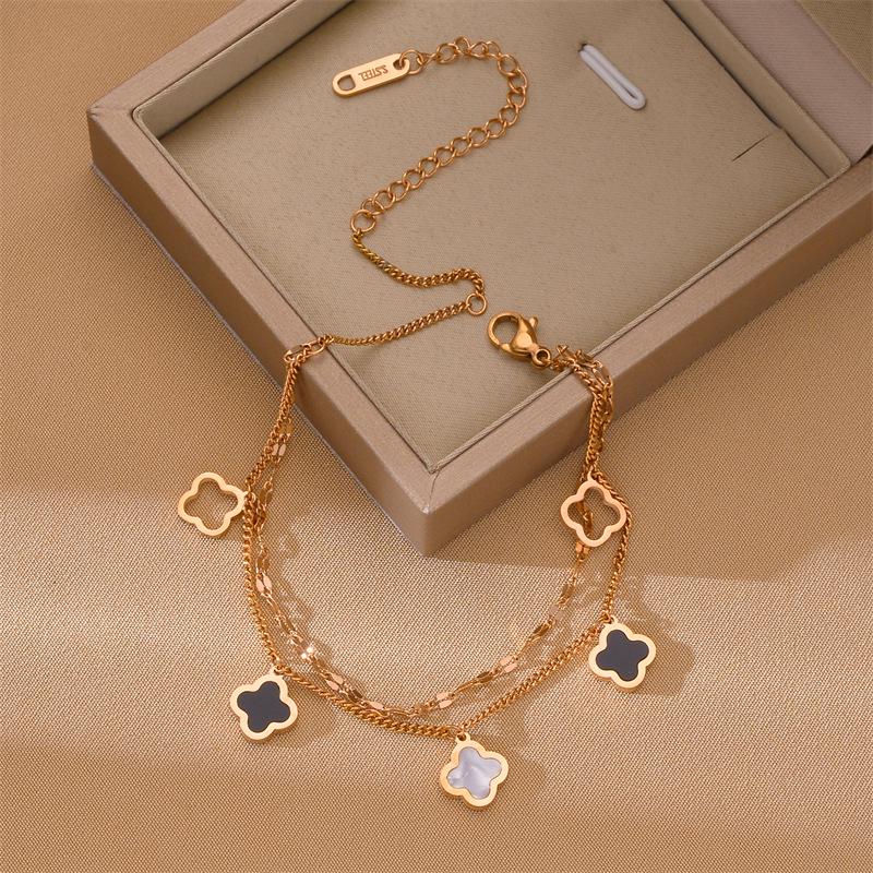 Корейский браслет женской моды из титановой стали Дун Дэмун - Нержавеющий, Высококлассный, Дизайн через границу.