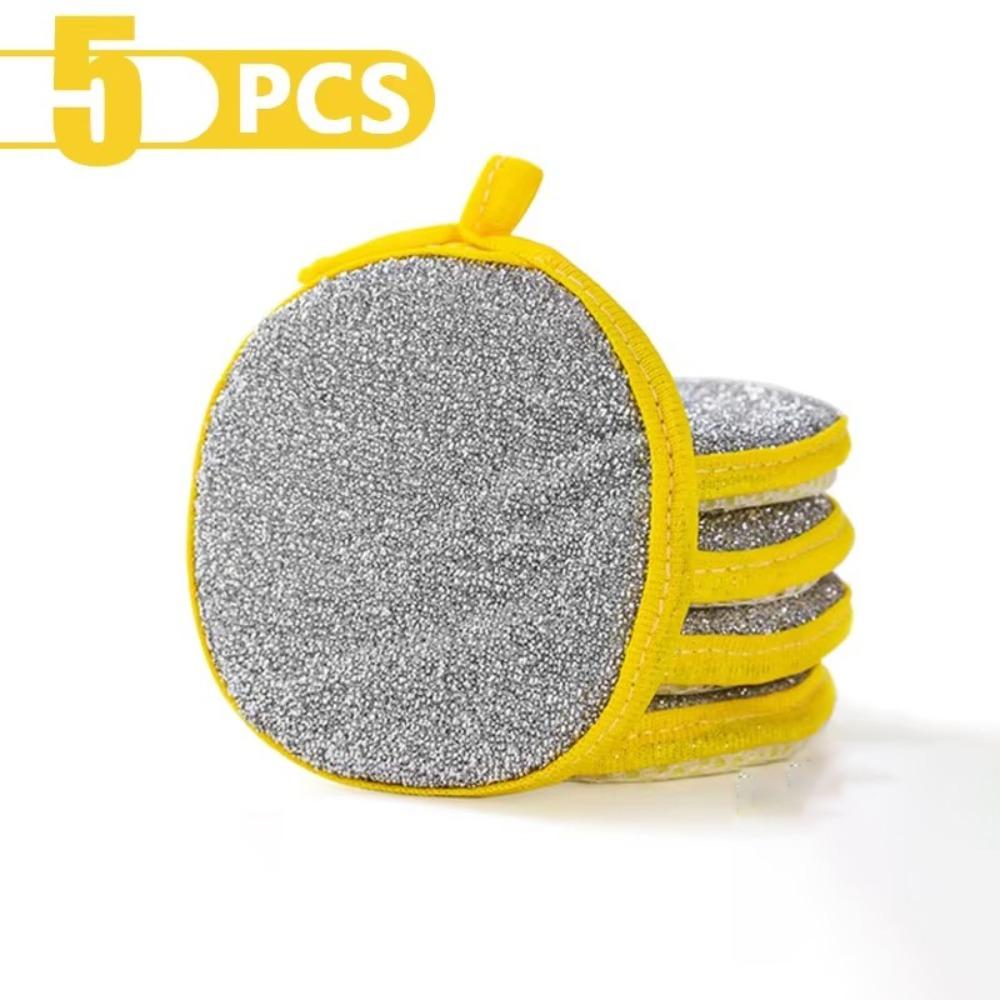 Двусторонняя кухонная губка для мытья посуды, губка для мытья посуды, тряпка для уборки дома, губка для протирания кастрюли