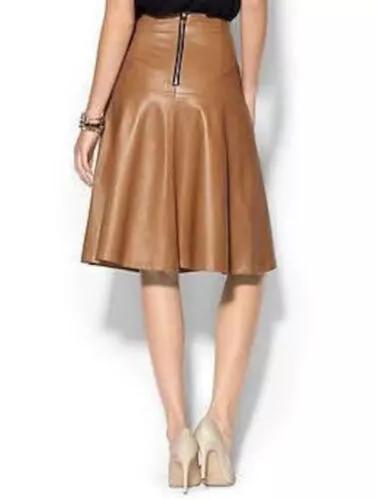 Юбка из натуральной кожи ручной работы из натуральной мягкой овчины на каждый день, для торжеств и торжеств