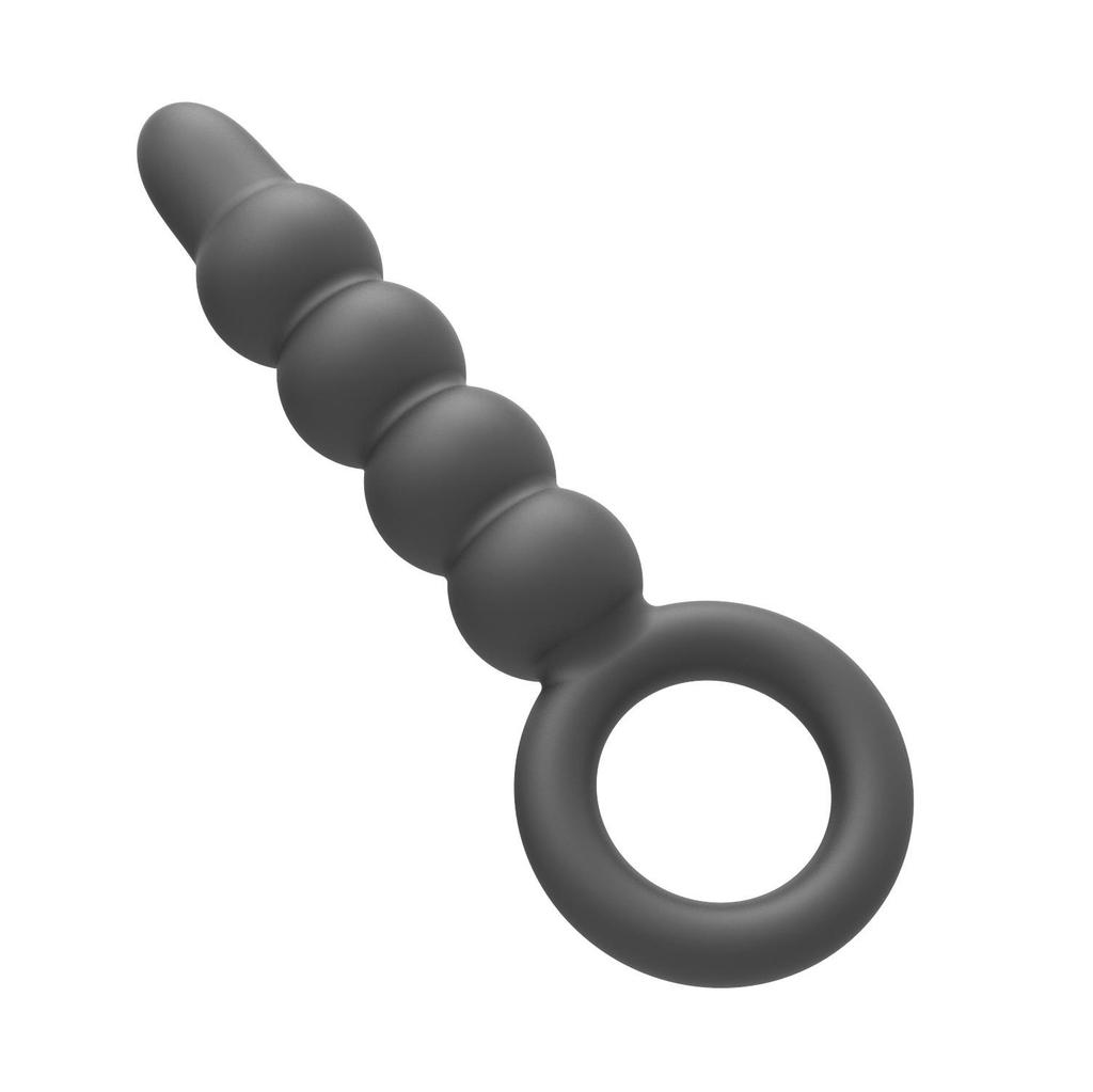 Rear Pull Ring Bead Anal Dilator for Female Masturbation and Deep Insertion