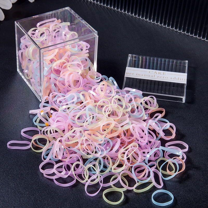 Одноразовые резинки для младенцев, милые дети, без вреда для волос, маленькие резинки для завязывания волос, аксессуары для волос, повязки на голову, петли для волос.