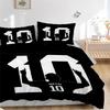 3Pcs Messi'S Number Ten Bedding Sets For All Sizes New 3D Printed Bed Cover Comforter Duvet Cover Pillowcase Bedroom Decoration