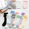 Fashion Clothes Children Socks Newborn Girls Knee High Socks Cotton Soft Bow Winter Warm Baby Socks