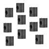 10pcs Black Oxide Grade 8.8 Carbon Steel t sloT nut T nut Tapped Through (M8 Thread)