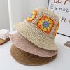 Hollowed Straw Hats Crochet Bucket Hat UV Protection Sun Visor Beach Women Women Summer Cap